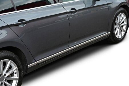 VW Passat B8 Krom Yan Kapı Alt Çıtası 8 Parça 2015-2019 Arası