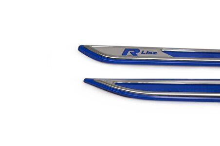 VW Passat B8.5 R-line Krom Çamurluk Çıtası Mavi 4 Parça ABS 2019 ve Sonrası