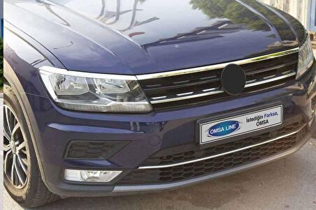 VW Tiguan Krom Far Üstü Çıta 3 Parça 2016-2020 Arası