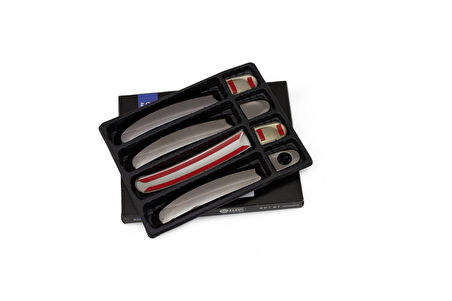 VW T6.1 Caravelle Siyah Krom Deco Kapı Kolu 4 Kapı 2020 ve Sonrası