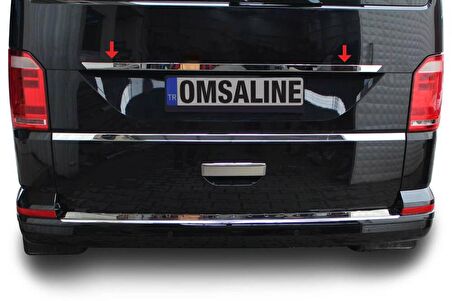 VW T6 Transporter Krom Plaka Üstü Çıta 2015 ve Sonrası