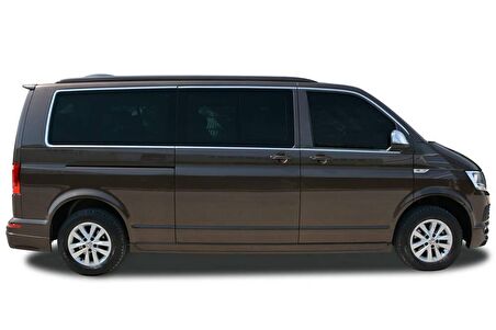 VW T6 Transporter Krom Cam Çerçevesi 14 Parça Tek Sürgü Kısa Şase 2015 ve Sonrası