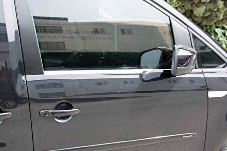 VW Caddy Siyah Krom Cam Çıtası 2 Parça 2015-2020 Arası