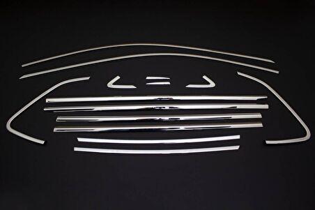 VW Polo AW Krom Cam Çerçevesi 14 Parça 2017 ve Sonrası