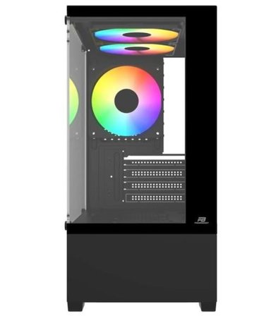 PowerBoost PB-M5001B 500w 3x12cm Rainbow Fanlı USB 3.0 Seaview mATX Gaming Siyah