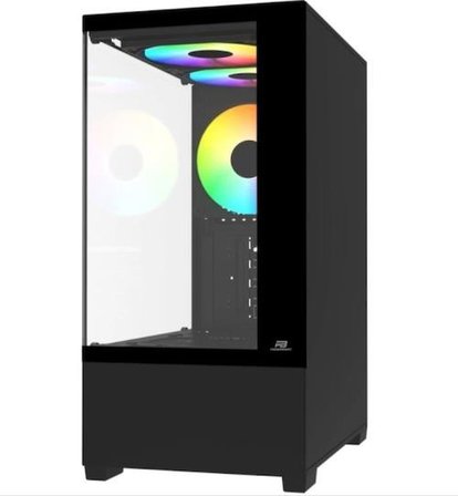 PowerBoost PB-M5001B 500w 3x12cm Rainbow Fanlı USB 3.0 Seaview mATX Gaming Siyah