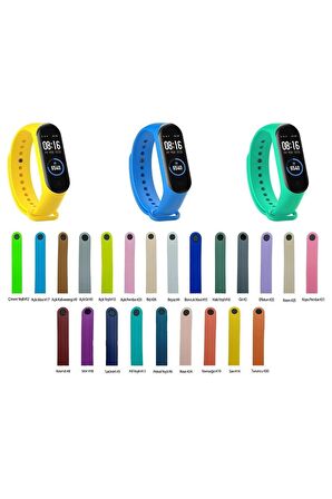 Xiaomi Mi Band 5 / Mi Band 6 Uyumlu Silikon Kordon Kayış Mi 5-6 Kiremit #8