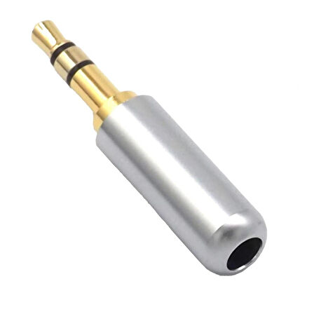 St-1529 3 Pin 3.5mm Metal Stereo Erkek Konnektör Jack 5 Li Paket