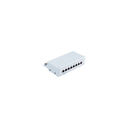 Cat6 8 Port Patchpanel, Beyaz