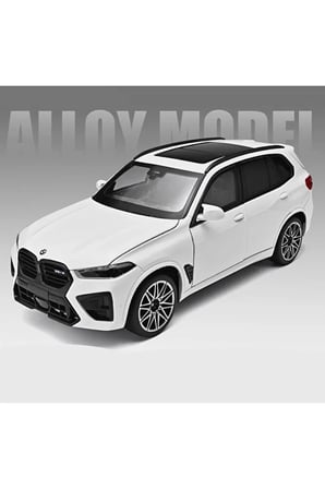BMW X5 M Competition Diecast Model Araba 1:24 Ölçek Sesli Işıklı BMW X5 M JİP Model Araba