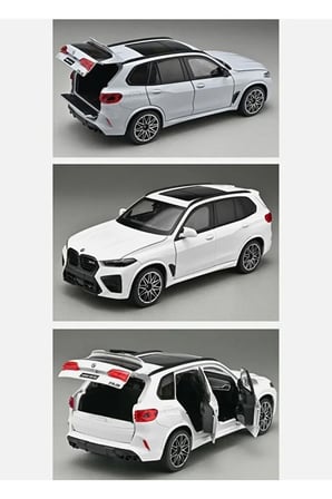 BMW X5 M Competition Diecast Model Araba 1:24 Ölçek Sesli Işıklı BMW X5 M JİP Model Araba