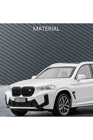BMW X5 M Competition Diecast Model Araba 1:24 Ölçek Sesli Işıklı BMW X5 M JİP Model Araba
