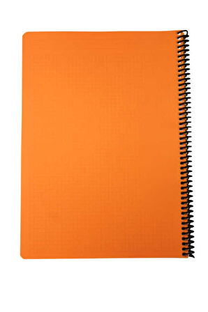 Mynote Flex A4 80 Yaprak Kareli Spiralli Plastik Neon Kapak Defter