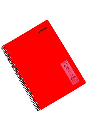 Mynote Flex A4 120 Yaprak Çizgili Spiralli Plastik Neon Kapak Defter