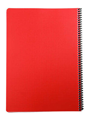 Mynote Flex A4 60 Yaprak Kareli Spiralli Plastik Neon Kapak Defter
