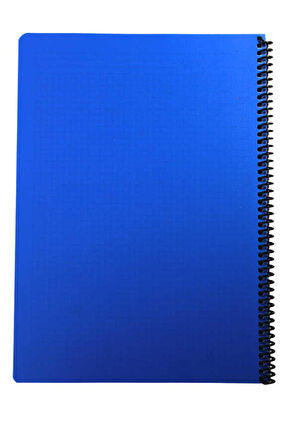 Mynote Flex A4 60 Yaprak Kareli Spiralli Plastik Neon Kapak Defter
