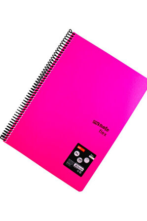 Mynote Flex A4 140 Yaprak Kareli Spiralli Plastik Kapak Defter