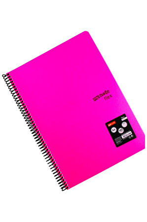 Mynote Flex A4 140 Yaprak Kareli Spiralli Plastik Kapak Defter