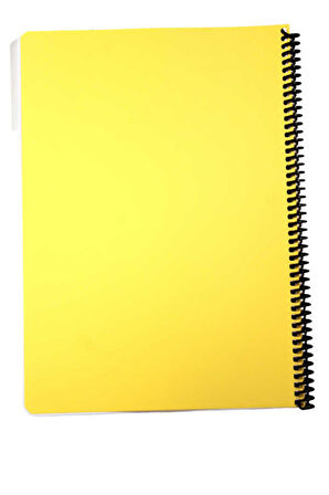 Mynote Flex A4 100 Yaprak Çizgisiz Spiralli Plastik Pastel Kapak Defter