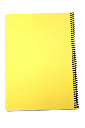 Mynote Flex A4 72 Yaprak Kareli Spiralli Plastik Kapak Defter Pastel