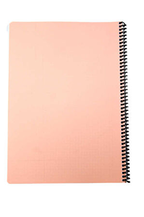 Mynote Flex A4 72 Yaprak Kareli Spiralli Plastik Kapak Defter Pastel
