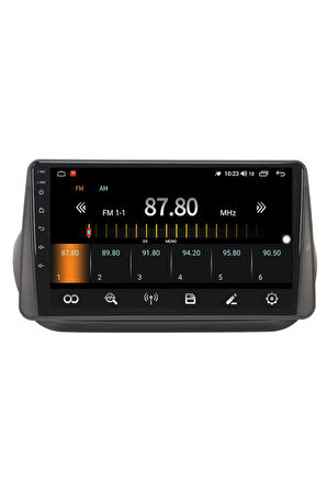 Fiat Fiorino Citroen Nemo  Uyumlu Android 10 Carplay Özellikli Navigasyon Multimedya Ekran 2gb+32gb