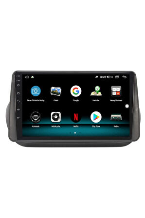 Fiat Fiorino Citroen Nemo  Uyumlu Android 10 Carplay Özellikli Navigasyon Multimedya Ekran 2gb+32gb
