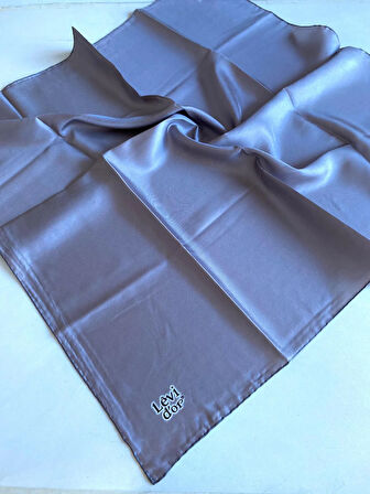 Levidor Tivil İpek Eşarp 420599 Gri Düz Renk