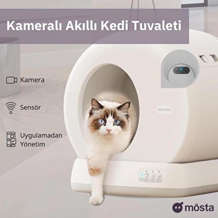 UBTECH AIRROBO UCAT C10 Pro+ Kameralı Akıllı Otomatik Kedi Tuvaleti (Yeni Versiyon)