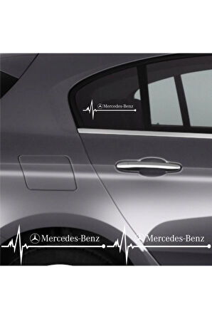 Mercedes S Oto Ritim özel yeni sticker 2 Adet 20*9 Cm MixGiftz