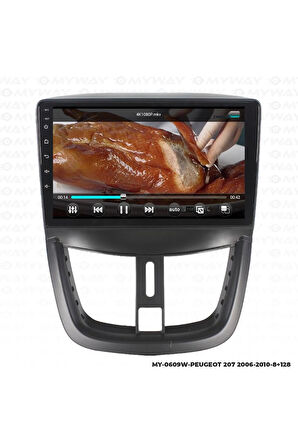 PEUGEOT 207 ANDROİD 12 MULTİMEDYA CARPLAY 4GB RAM+64GB HDD NAVİGASYON EKRAN