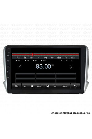 PEUGEOT 208 ANDROİD 12 MULTİMEDYA CARPLAY 4GB RAM+64GB HDD NAVİGASYON EKRAN