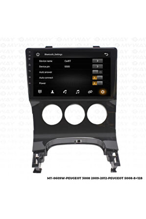 PEUGEOT 3008 ANDROİD 12 MULTİMEDYA CARPLAY 4GB RAM+64GB HDD NAVİGASYON EKRAN