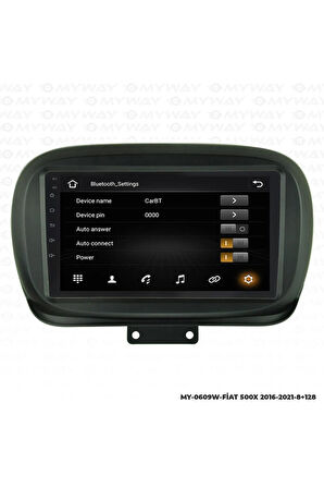 FİAT 500X ANDROİD 12 MULTİMEDYA CARPLAY 4GB RAM+64GB HDD NAVİGASYON EKRAN