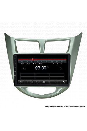 HYUNDAİ ACCENT BLUE ANDROİD Uyumlu  12 MULTİMEDYA CARPLAY 4GB RAM+64GB HDD NAVİGASYON EKRAN