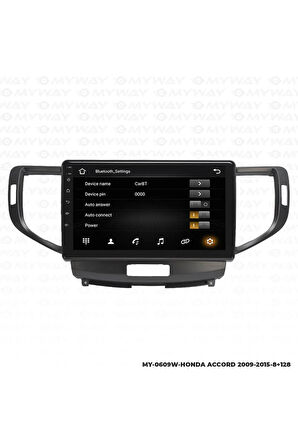 HONDA ACCORD ANDROİD 12 MULTİMEDYA CARPLAY 4GB RAM+64GB HDD 2009-2015 NAVİGASYON EKRAN