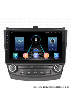 HONDA ACCORD ANDROİD 12 MULTİMEDYA CARPLAY 4GB RAM+64GB HDD 2003-2008 NAVİGASYON EKRAN