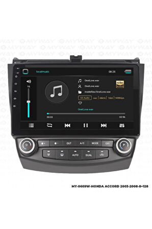 HONDA ACCORD ANDROİD 12 MULTİMEDYA CARPLAY 4GB RAM+64GB HDD 2003-2008 NAVİGASYON EKRAN