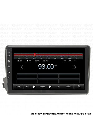 SSANGYONG ACTYON ANDROİD 12 MULTİMEDYA CARPLAY 4GB RAM+64GB HDD NAVİGASYON EKRAN