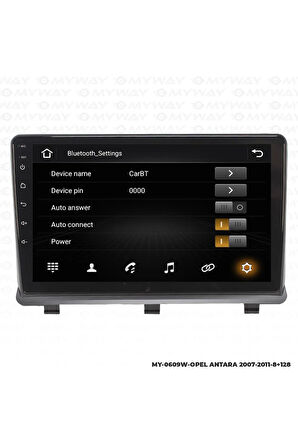 OPEL ANTARA ANDROİD 12 MULTİMEDYA CARPLAY 4GB RAM+64GB HDD NAVİGASYON EKRAN