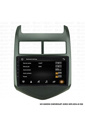 CHEVROLET AVEO ANDROİD 12 MULTİMEDYA CARPLAY 4GB RAM+64GB HDD NAVİGASYON EKRAN