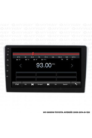 TOYOTA AVENSİS ANDROİD 12 MULTİMEDYA CARPLAY 4GB RAM+64GB HDD 2009-2014 NAVİGASYON EKRAN