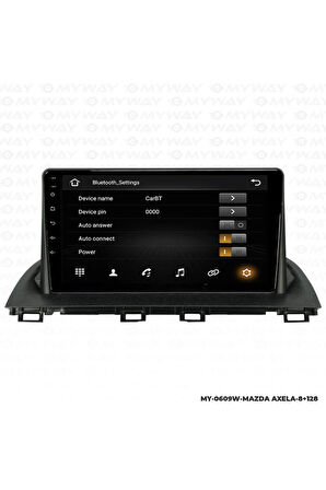 MAZDA AXELA ANDROİD 12 MULTİMEDYA CARPLAY 4GB RAM+64GB HDD NAVİGASYON EKRAN