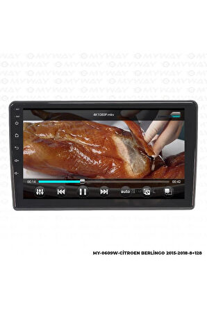 CİTROEN BERLİNGO ANDROİD 12 MULTİMEDYA CARPLAY 4GB RAM+64GB HDD 2015-2018 NAVİGASYON EKRAN