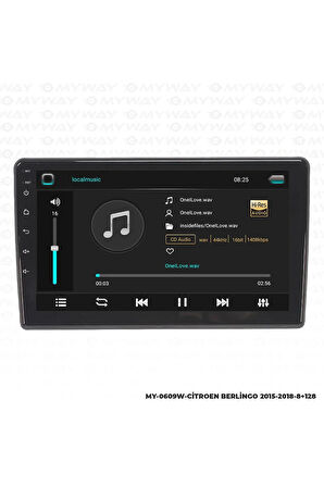 CİTROEN BERLİNGO ANDROİD 12 MULTİMEDYA CARPLAY 4GB RAM+64GB HDD 2015-2018 NAVİGASYON EKRAN