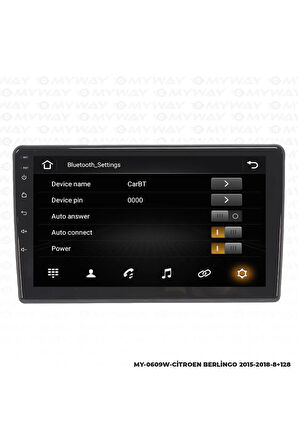 CİTROEN BERLİNGO ANDROİD 12 MULTİMEDYA CARPLAY 4GB RAM+64GB HDD 2015-2018 NAVİGASYON EKRAN