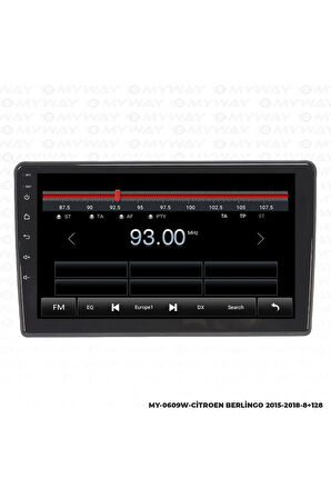 CİTROEN BERLİNGO ANDROİD 12 MULTİMEDYA CARPLAY 4GB RAM+64GB HDD 2015-2018 NAVİGASYON EKRAN