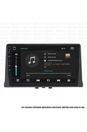 CİTROEN BERLİNGO ANDROİD 12 MULTİMEDYA CARPLAY 4GB RAM+64GB HDD 2019-2021 NAVİGASYON EKRAN