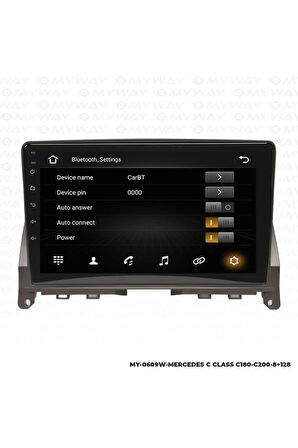 MERCEDES C200 ANDROİD 12 MULTİMEDYA CARPLAY 4GB RAM+64GB HDD NAVİGASYON EKRAN