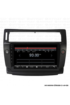 CİTROEN C4 ANDROİD 12 MULTİMEDYA CARPLAY 4GB RAM+64GB HDD NAVİGASYON EKRAN